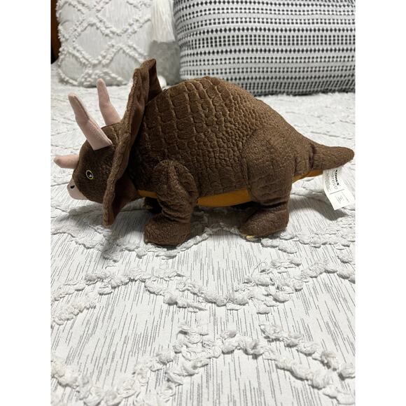 Kohl's Cares Triceratops Dinosaur 14" Brown Plush  2019 - Picture 4 of 5